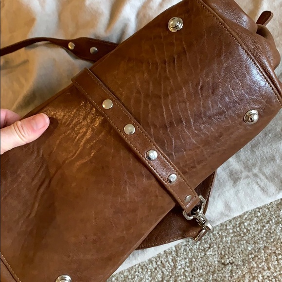 Botkier Trigger leather satchel in tan camel - Picture 6 of 7